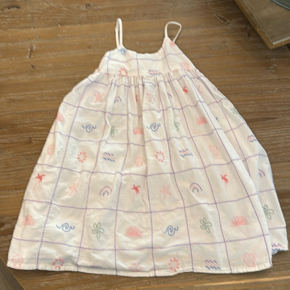 Cotton On Seaside Embroidered Dress Sz 8